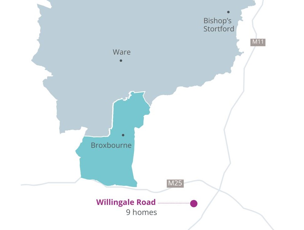map of Middleton court area