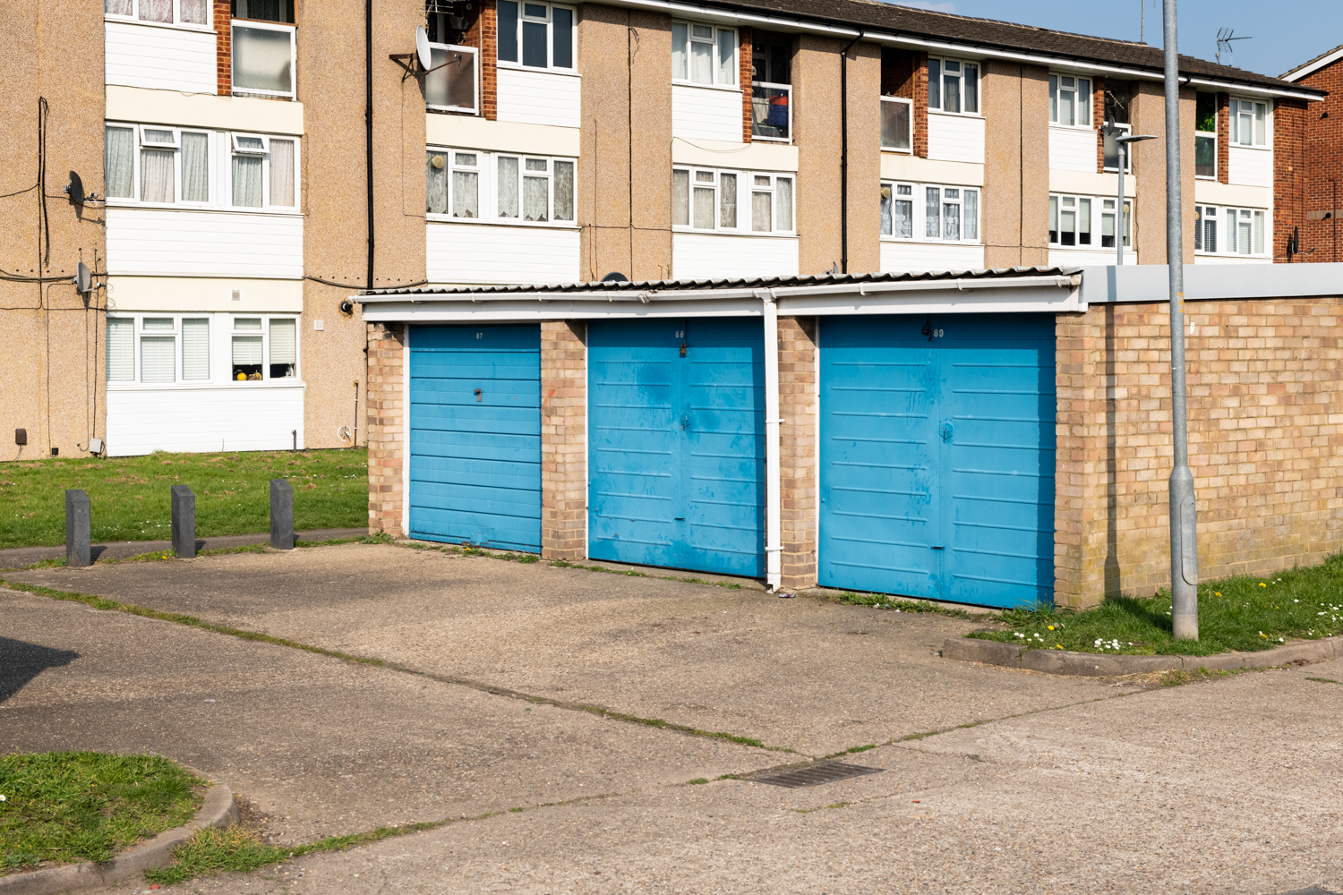 Block of 3 garages